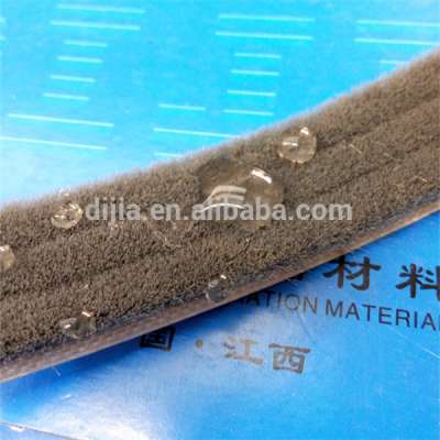 Customizable bottom door seal brush strip with silicone DJ469