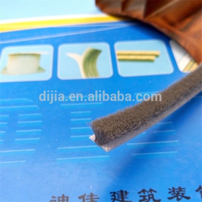 Crash-proof plastic mohair weather strip for window