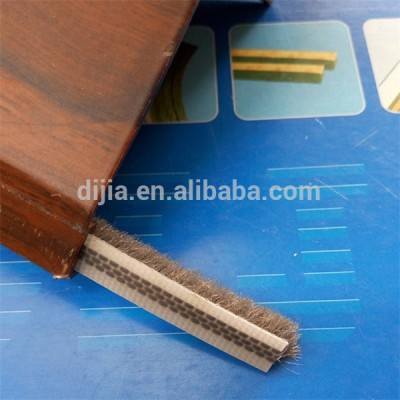 Plastic Flexible horse hair brush silicone weather stripping for sliding door